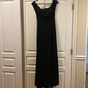 Black dress with slit in the front